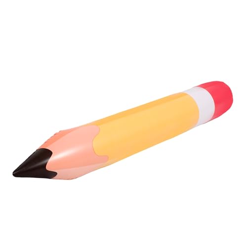 HOODANCOS Aufblasbare Bleistift Dekoration Groß Für Die Schulparty Ballons LED Bleistift Aufblasbar Oh Jumbo Zum Aufblasen Rosa Zahlenballons Zurück Zur Schule Ballon von HOODANCOS