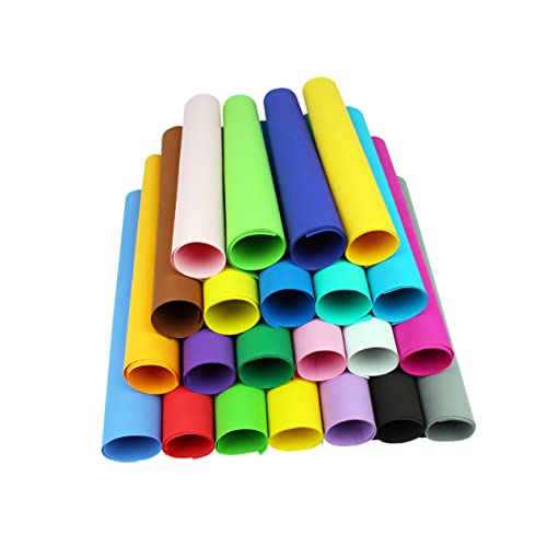 HOODANCOS Bastelbögen Aus Papier 10 Stück Verschiedene Farben 50 Cm X 50 Cm Blätter für Jungen und Mädchen Kunstprojekte Schulbedarf von HOODANCOS