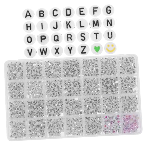 HOODANCOS Bastelset mit Acryl Buchstabenperlen DIY Alphabetperlen für Armbänder Designs für Schmuckhandwerk für und Freundschaftsarmbänder HOODANCOS Bastelset mit Acryl Buchstabenperlen DIY Alphabetperlen für Armbänder Designs für Schmuckhandwerk für und Freundschaftsarmbänder von HOODANCOS