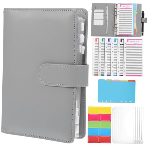 HOODANCOS Binder aus Kunstleder Tragbarer Finanzplaner für Haushaltsbuch Geldspar Challenge Ordner Stilvolles Design Einfache Seitenorganisation HOODANCOS Binder aus Kunstleder Tragbarer Finanzplaner für Haushaltsbuch Geldspar Challenge Ordner Stilvolles Design Einfache Seitenorganisation von HOODANCOS