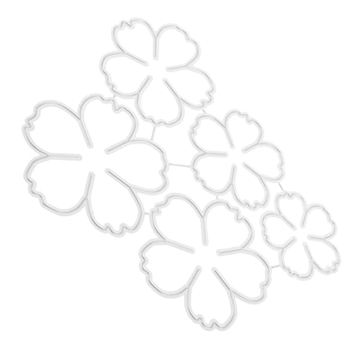 HOODANCOS Blumenmetallform Prägung gestanzt geformte Schneideschablonen Mini-Papierblumen-Stanzformen Stanzformen, Schnittschablonen Flora dekorative Papierstanzformen Kartenzubehör Eisen von HOODANCOS