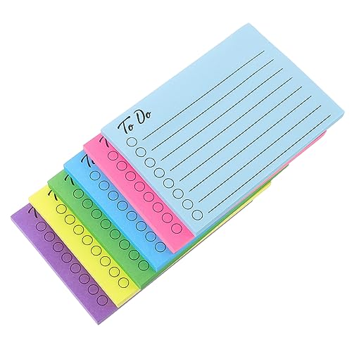 HOODANCOS Bunte Haftnotizen Farbige Memo Pads für Büro und Schule Selbstklebend und Abreißbar für Studierende und Lehrer Vielseitige Anwendungsmöglichkeiten von HOODANCOS