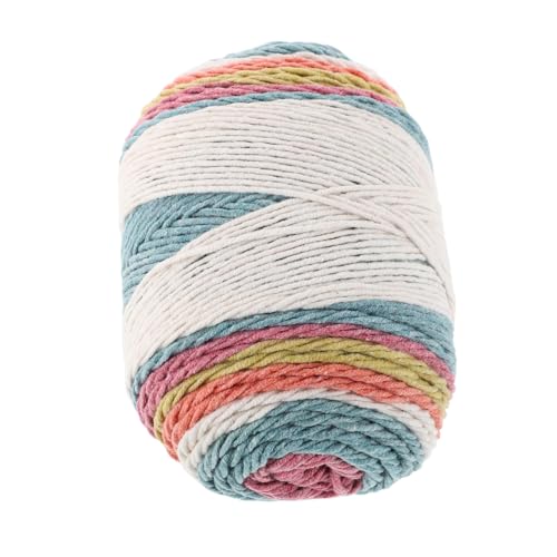 HOODANCOS Buntes Regenbogen Baumwollgarn Farbverlaufsgarn für DIY Handstricken und Häkeln Langlebiges Pillfreies Garn für Decken Kissen und Anfänger Geeignet HOODANCOS Buntes Regenbogen Baumwollgarn Farbverlaufsgarn für DIY Handstricken und Häkeln Langlebiges Pillfreies Garn für Decken Kissen und Anfänger Geeignet von HOODANCOS