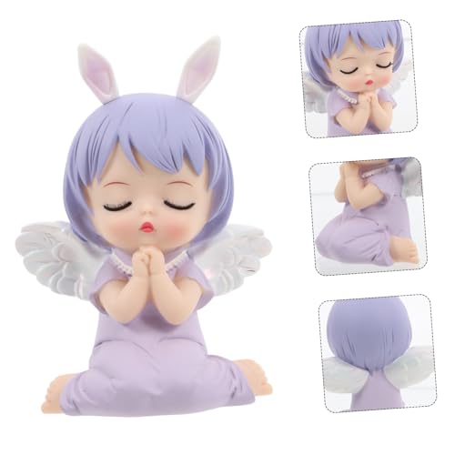 HOODANCOS Cartoon Angel Cake Dekoration Desktop Ornament aus Vinyl Niedlicher Tortendeko Aufsteller für Kindergeburtstag Engelsmotiv Party Zubehör für Tisch und Regal HOODANCOS Cartoon Angel Cake Dekoration Desktop Ornament aus Vinyl Niedlicher Tortendeko Aufsteller für Kindergeburtstag Engelsmotiv Party Zubehör für Tisch und Regal von HOODANCOS