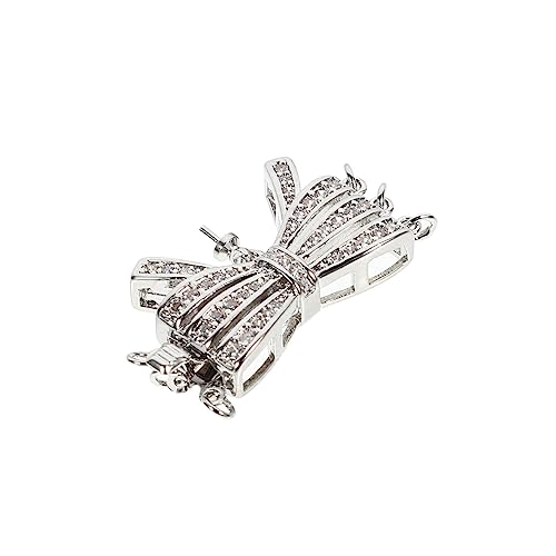 HOODANCOS Chic Halskettenschließe und Armbandverschluss Exquisites Perlenanhänger Zubehör Sicherer Schmuckverschluss für DIY Schmuckherstellung von HOODANCOS
