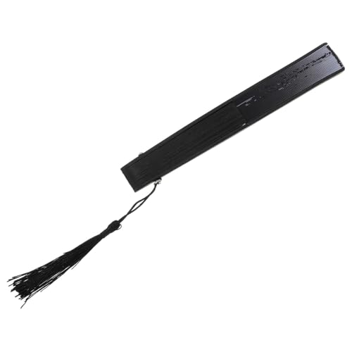 HOODANCOS Chinesischer Fächer Klassischer Faltbarer Handfächer mit Retro Quaste Eleganter Tanz und Foto Requisit Fächer für Sommer Reise und Dekoration von HOODANCOS