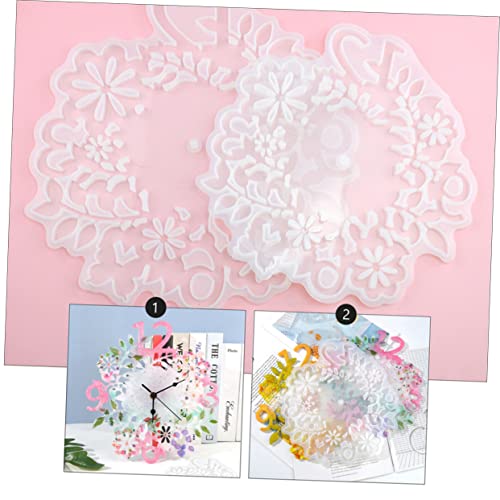 HOODANCOS DIY Uhr Gießform aus Kristallklarem Silikon mit Kreativem Blumen Design Geräuschlosem Uhrwerk Formstabil und Wiederverwendbar für Wanduhren HOODANCOS DIY Uhr Gießform aus Kristallklarem Silikon mit Kreativem Blumen Design Geräuschlosem Uhrwerk Formstabil und Wiederverwendbar für Wanduhren von HOODANCOS