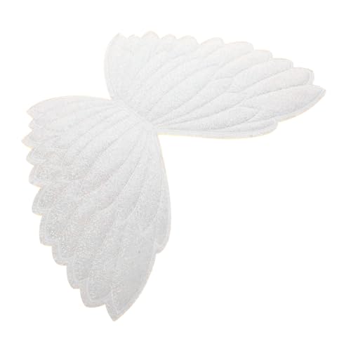 HOODANCOS DIY kleidung versorgung klein Nähen bestickt handgefertigt Die Stickereiflecken DIY Patch Kleidungsdekor-Accessoire Tuch-Patch- gestickte Aufnäher Banner Weiß von HOODANCOS