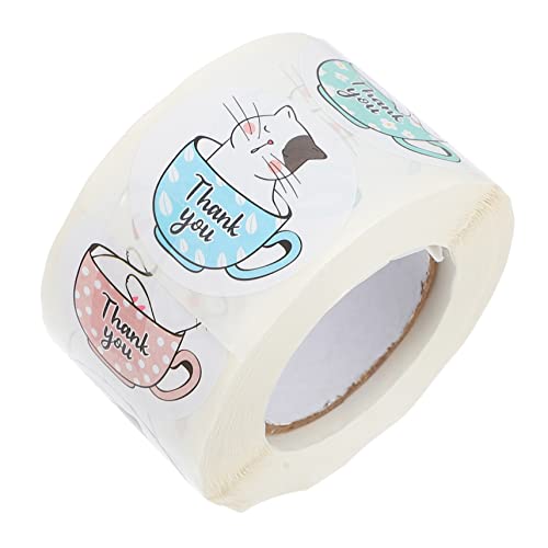 HOODANCOS Decorative Sealing Stickers für Diy Projekte Adorable Cat Label Aufkleber für Verpackungen und Bastelarbeiten Umweltfreundliche Selbstklebende Deko Sticker von HOODANCOS