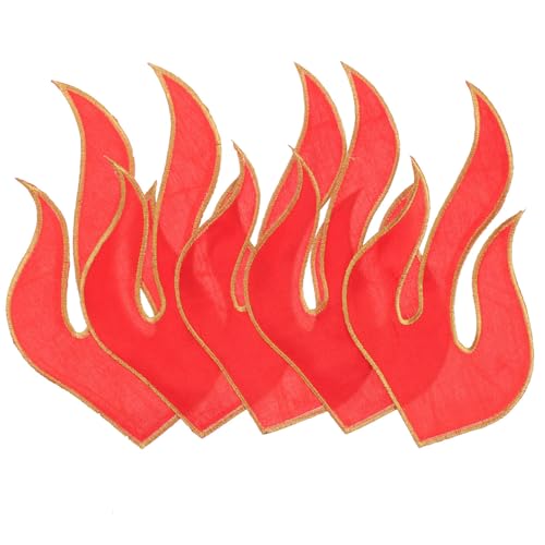 HOODANCOS 5 Stück Feuer Flamme Aufnäher Bestickte Applikationen Zum Aufbügeln Elegante Geometrische Muster für Bühnen Theaterkostüme für DIY-Projekte auf Jacken Kleidern Rucksäcken Rot 2 Designs HOODANCOS 5 Stück Feuer Flamme Aufnäher Bestickte Applikationen Zum Aufbügeln Elegante Geometrische Muster für Bühnen Theaterkostüme für DIY-Projekte auf Jacken Kleidern Rucksäcken Rot 2 Designs von HOODANCOS