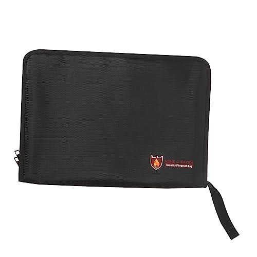 HOODANCOS Feuerfester und Wasserdichter Dokumentenbeutel Aktenschrank für Wichtige Papiere Unterteilt aus Feuerfestem Verbundtuch und Organizer für Zuhause von HOODANCOS