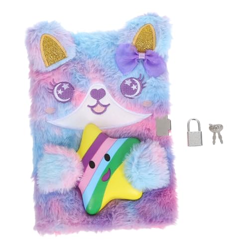 HOODANCOS Flauschiges Tagebuch für Mädchen Cartoon Design Journal für Schule Reisen und Persönliche Nutzung Sicher und Bequem von HOODANCOS