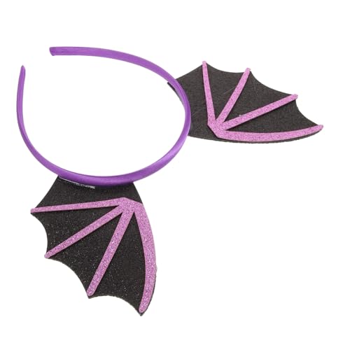 HOODANCOS Fledermaus Stirnband Halloween Fledermäuse Halloween Haar Accessoires Kopfbedeckung Flügelhaar Groß Stirnband Damen Stirnbänder von HOODANCOS