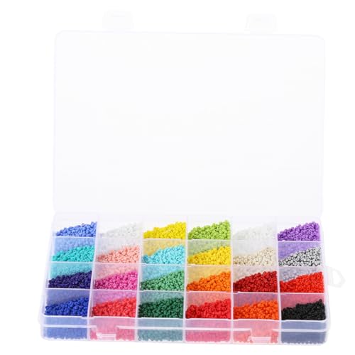 HOODANCOS Glasperlen Praktischer Box Bunte Lattice Spacer Beads für DIY Schmuckzubehör für Armbänder und Langlebiges Material Kreative Designs HOODANCOS Glasperlen Praktischer Box Bunte Lattice Spacer Beads für DIY Schmuckzubehör für Armbänder und Langlebiges Material Kreative Designs von HOODANCOS