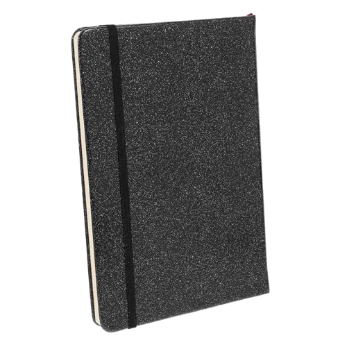 HOODANCOS Glitzer-notizbuch Mit Harter Oberfläche Geschäftstagebuch Hardcover-notizbücher Für Führungskräfte Tägliches Schreibheft Kleine Notizblöcke Groß Taschennotizbuch Pu Black HOODANCOS Glitzer-notizbuch Mit Harter Oberfläche Geschäftstagebuch Hardcover-notizbücher Für Führungskräfte Tägliches Schreibheft Kleine Notizblöcke Groß Taschennotizbuch Pu Black von HOODANCOS
