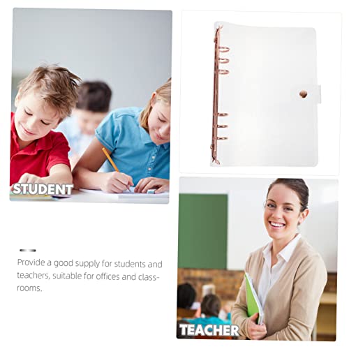 HOODANCOS Glitzernde Transparente PVC Notizbuchhülle Ringbuch Schutzcover Langlebiger Tagebuchschutz Umweltfreundliche Leichte Journal Buchhülle in Roségold für Reise und Alltag HOODANCOS Glitzernde Transparente PVC Notizbuchhülle Ringbuch Schutzcover Langlebiger Tagebuchschutz Umweltfreundliche Leichte Journal Buchhülle in Roségold für Reise und Alltag von HOODANCOS