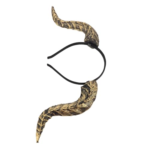 HOODANCOS Gothic Teufel Hörner Stirnband mit Abnehmbaren Hörnern Flexibles Dämonen Kostüm Zubehör für Halloween Steampunk Mittelalter Party Schnelles Verwandeln Vielseitiges Styling von HOODANCOS