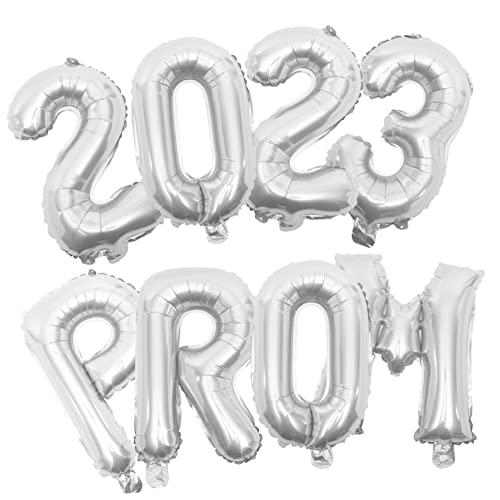 HOODANCOS Graduation Ballons Aluminiumfolie Dekoration für Abschlussfeier Party Deko Silber Prom Partyzubehör Fotorequisite Hintergrunddeko HOODANCOS Graduation Ballons Aluminiumfolie Dekoration für Abschlussfeier Party Deko Silber Prom Partyzubehör Fotorequisite Hintergrunddeko von HOODANCOS