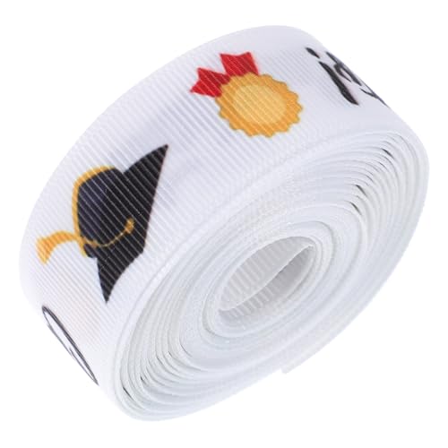 HOODANCOS Graduierungsband Breit Lang Farbenfrohes Geschenkband für DIY Bastelprojekte Schleifen Blumensträuße Partydeko und Geschenkverpackung von HOODANCOS