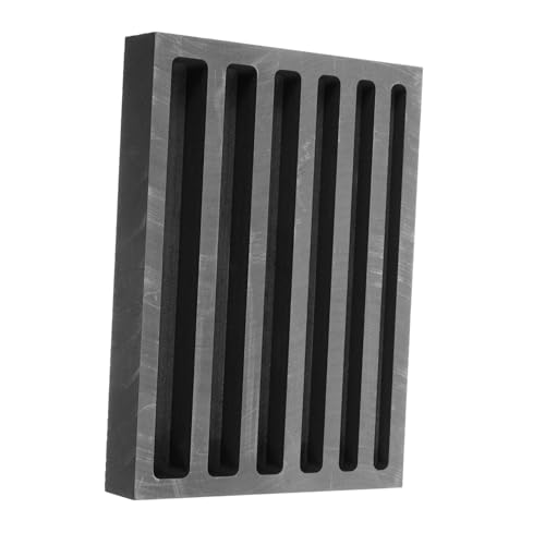 HOODANCOS Graphitformen zum Gießen Graphitformtiegel Gießform schmelzen Graphit -Schmelzform für Barfenformen Gussblockform Gießen von Metallformen Kokillen zum Gießen Gussform Schwarz von HOODANCOS