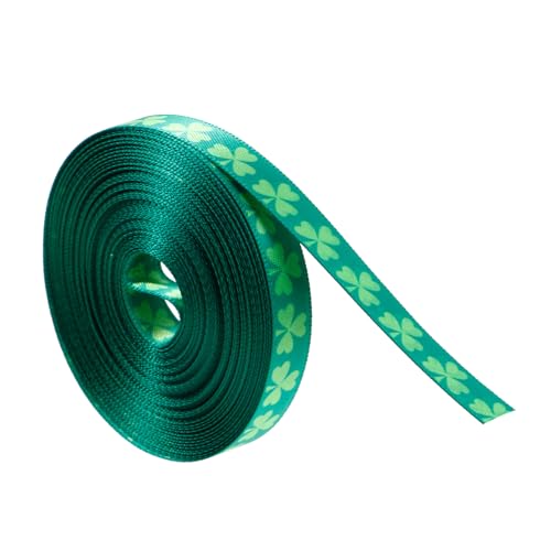 HOODANCOS Grünes St Patrick S Day Geschenkband mit Kleeblattmuster Breit Festliches Satinband für Geschenkverpackung Basteln und Partydekoration HOODANCOS Grünes St Patrick S Day Geschenkband mit Kleeblattmuster Breit Festliches Satinband für Geschenkverpackung Basteln und Partydekoration von HOODANCOS