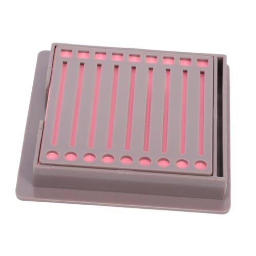 HOODANCOS Haftnotiz Organizer mit Vorlage Kompakter Spender für Haftnotizen für Büro und Zuhause Bunten Klebepads Farben Tiefgrauer Box von HOODANCOS