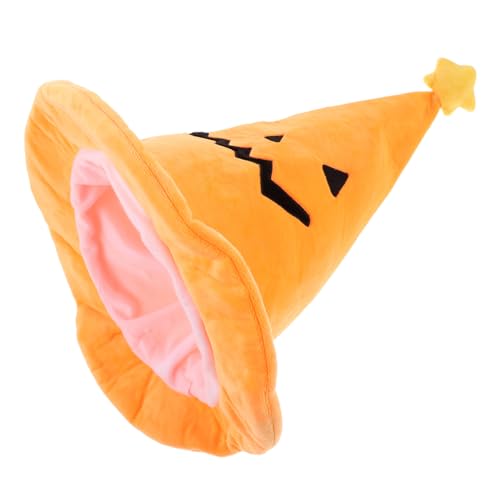 HOODANCOS Halloween Hexenhut für Damen und Herren Universeller Bequemer Kürbis-zauberer-hut für Halloween Weihnachtsfeiern Karneval und Cosplay-partys Auffälliges Vielseitiges von HOODANCOS