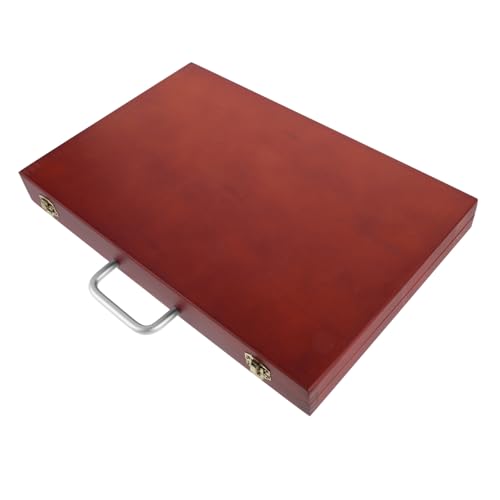 HOODANCOS Handgefertigte Holz Acryllack Box Europäischer Stil Tragbare Malwerkzeug Container für Künstler mit Ausreichend Stauraum für Pinsel und Malutensilien HOODANCOS Handgefertigte Holz Acryllack Box Europäischer Stil Tragbare Malwerkzeug Container für Künstler mit Ausreichend Stauraum für Pinsel und Malutensilien von HOODANCOS