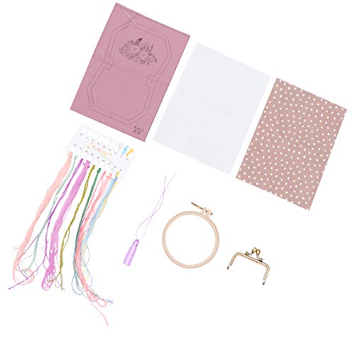 HOODANCOS Handgemachte Stickerei Tasche für Erwachsene DIY Anfänger mit Hochwertigen Materialien Lila für Kreative Projekte und Freizeitbeschäftigungen HOODANCOS Handgemachte Stickerei Tasche für Erwachsene DIY Anfänger mit Hochwertigen Materialien Lila für Kreative Projekte und Freizeitbeschäftigungen von HOODANCOS