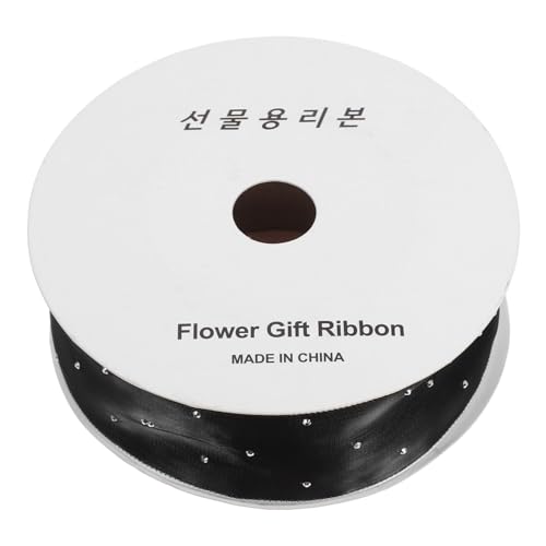 HOODANCOS Handgemachtes Blumenband Schwarzes Drahtband Glitzerband Band Zum Verpacken Von Blumensträußen Glitzerndes Drahtband Rosa Schleife Rosa Bänder Organza-drahtband Chiffon Black HOODANCOS Handgemachtes Blumenband Schwarzes Drahtband Glitzerband Band Zum Verpacken Von Blumensträußen Glitzerndes Drahtband Rosa Schleife Rosa Bänder Organza-drahtband Chiffon Black von HOODANCOS