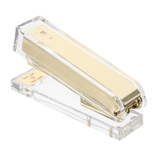 HOODANCOS Hefter Büro Klassenzimmerzubehör Buchheime Schreibtisch-essentials Golden Acryl HOODANCOS Hefter Büro Klassenzimmerzubehör Buchheime Schreibtisch-essentials Golden Acryl von HOODANCOS