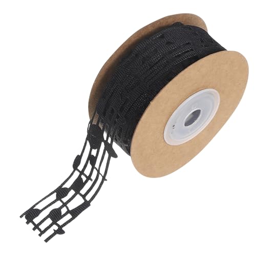 HOODANCOS Hohlnotenband Musik Musiknotenband Dekoband Geschenkband Näh Und Bastelband Bänder Zum Basteln Verpackungsbänder Polyester Schwarz HOODANCOS Hohlnotenband Musik Musiknotenband Dekoband Geschenkband Näh Und Bastelband Bänder Zum Basteln Verpackungsbänder Polyester Schwarz von HOODANCOS