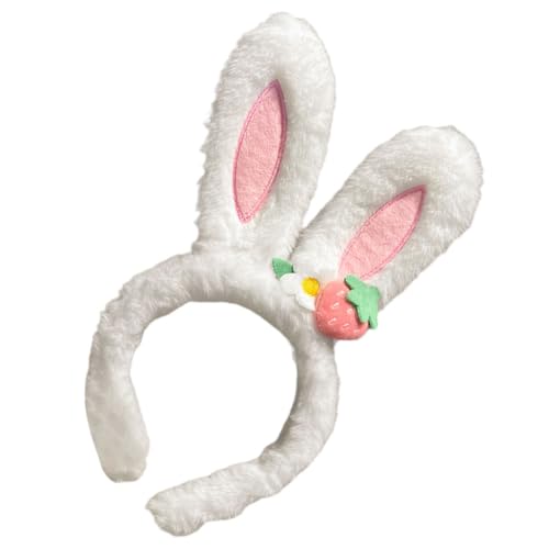 HOODANCOS Kaninchen Stirnband mit Cartoon Hasenohren Lustige Haardekoration für für Kostümpartys Fotoshootings und Festivals für von HOODANCOS