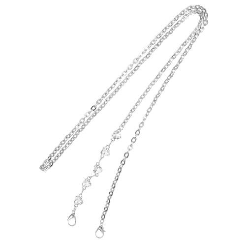 HOODANCOS Kette für Handtaschen DIY Abnehmbare Metallkette mit Doppelverschluss für Umhängetaschen Robuste und Elegante Taschenkette für Kreative Taschenprojekte für Persönlichen HOODANCOS Kette für Handtaschen DIY Abnehmbare Metallkette mit Doppelverschluss für Umhängetaschen Robuste und Elegante Taschenkette für Kreative Taschenprojekte für Persönlichen von HOODANCOS