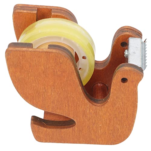 HOODANCOS Klebebandspender Pigeon Niedlicher Holz Tischabroller für Büro und Zuhause Geeignet für Klebeband Washi Tape und Bastelarbeiten Langlebig und Praktisch von HOODANCOS