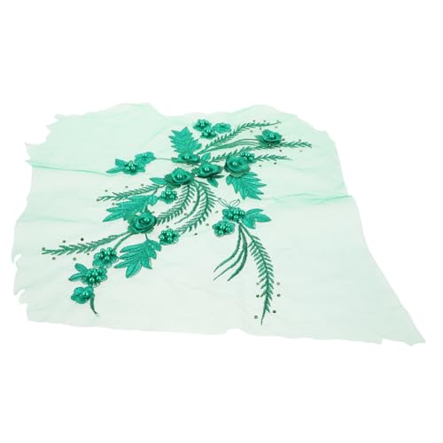 HOODANCOS Kleiderapplikation Stickerei Braut- Hochzeit nähen Applikationen An Stoffflecken Stoffflicken für Kleidung Stoffblumen bestickte Aufnäher für Kleidung Spitze Green HOODANCOS Kleiderapplikation Stickerei Braut- Hochzeit nähen Applikationen An Stoffflecken Stoffflicken für Kleidung Stoffblumen bestickte Aufnäher für Kleidung Spitze Green von HOODANCOS