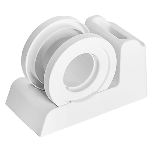 HOODANCOS Kompakter Desktop klebebandspender Weiß für Büro und Haushalt Tragbarer Aufkleberhalter Zuverlässiger Abroller für Kleine Klebebänder Praktischer Cutter für Verpackungen und HOODANCOS Kompakter Desktop klebebandspender Weiß für Büro und Haushalt Tragbarer Aufkleberhalter Zuverlässiger Abroller für Kleine Klebebänder Praktischer Cutter für Verpackungen und von HOODANCOS