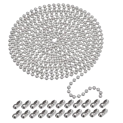 HOODANCOS Kugelkette mit Steckverschlüssen Beaded Chains für Schmuckherstellung Diy Anhänger Schlüsselanhänger Vielseitig Nutzbar und Einfach zu Verbinden HOODANCOS Kugelkette mit Steckverschlüssen Beaded Chains für Schmuckherstellung Diy Anhänger Schlüsselanhänger Vielseitig Nutzbar und Einfach zu Verbinden von HOODANCOS