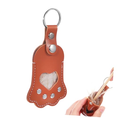 HOODANCOS Leder Schlüsselanhänger Hunde Andenken Hunde Schlüsselring Hundepfote Haustier Schlüsselanhänger Hundeschmuck Kawaii Schlüsselanhänger Charm Für Männer Haustier von HOODANCOS