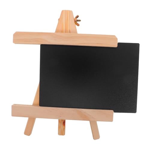 HOODANCOS Löschbare Tafel Aus Holz Memoboard Für Die Arbeitsplatte Memoboard Aus Holz Für Die Arbeitsplatte Mini Staffelei Kleine Kreidetafel Für Den Tisch Schild Menütafel von HOODANCOS