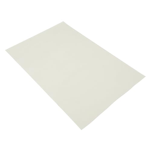 HOODANCOS Löschunterlage schmucklos Kalligrafie Zeichnung Filzmatte Kalligraphie Desktop-Pad Schreibtischunterlage aus Filz Krepp Schreibfilz Kalligrafie-Papierpraxis Wolle und Fasern Weiß von HOODANCOS