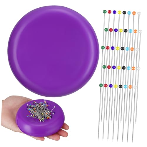 HOODANCOS Magnetisches Nadelkissen mit Starkem Magnet und Nähnadeln Langlebiges Nähwerkzeug für Praktische Aufbewahrung und Einfache Handhabung für Nähprojekte von HOODANCOS
