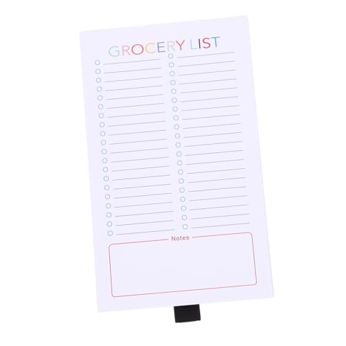 HOODANCOS Magnetisches Notiz buch Einkaufsliste Magnetauflage Einkaufslistenblock Einkaufslistenblöcke Pads notizbuch auflisten Täglicher Lebensmittelplaner Einkaufs-Notizblöcke Papier von HOODANCOS