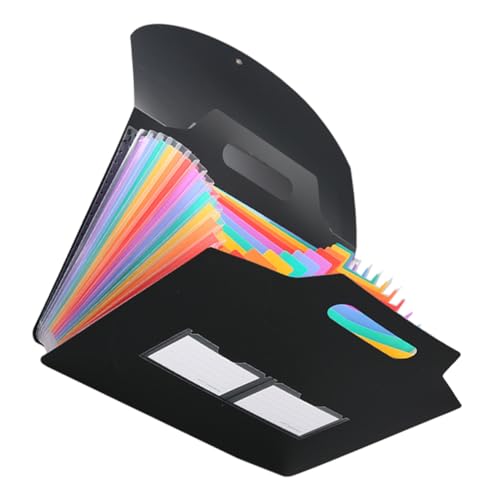 HOODANCOS Mappe Büro erweiterbar verstärkt Speicherorganisator Akkordeon Pukka Dateiorganisator Organisationsordner expandierender Papierordner Aktenhalter aus Papier Schwarz HOODANCOS Mappe Büro erweiterbar verstärkt Speicherorganisator Akkordeon Pukka Dateiorganisator Organisationsordner expandierender Papierordner Aktenhalter aus Papier Schwarz von HOODANCOS