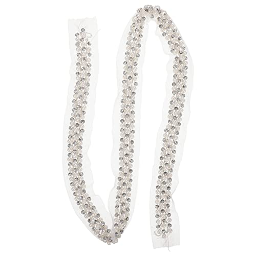 HOODANCOS Mehrzweck Perlenband mit Strass Reihige Spitzenborte für Hochzeitsdekoration Kostümbedarf und DIY Nähprojekte für Kleidung Taschen und Bastelartikel HOODANCOS Mehrzweck Perlenband mit Strass Reihige Spitzenborte für Hochzeitsdekoration Kostümbedarf und DIY Nähprojekte für Kleidung Taschen und Bastelartikel von HOODANCOS