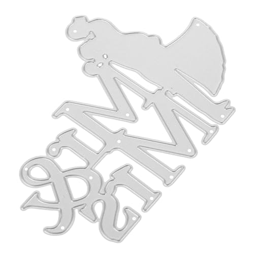 HOODANCOS Messerschablone Schneiden Paar-hochzeitsstanzen Handwerk Prägung Stanzformen Für Die Kartenherstellung Stanzformen Hochzeit Stanzen Silver Kohlenstoffstahl von HOODANCOS