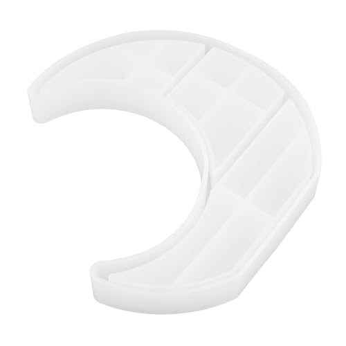 HOODANCOS Mondtablettform für Schmuckschale Schmuckschale Fondantformen Epoxidharz-Schmucktablettform Herstellung Silikon Tablettform selber machen Schalenform DIY -Handwerk Kieselgel Weiß HOODANCOS Mondtablettform für Schmuckschale Schmuckschale Fondantformen Epoxidharz-Schmucktablettform Herstellung Silikon Tablettform selber machen Schalenform DIY -Handwerk Kieselgel Weiß von HOODANCOS