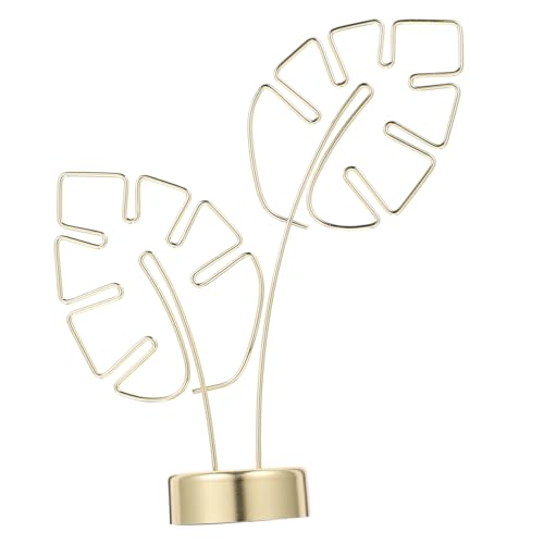 HOODANCOS Monstera Form Kartenhalter mit Memo Klemme Elegante Tischdekoration für Hochzeiten und Partys für Fotos Visitenkarten und Notizen Goldfarbe mit Sockel HOODANCOS Monstera Form Kartenhalter mit Memo Klemme Elegante Tischdekoration für Hochzeiten und Partys für Fotos Visitenkarten und Notizen Goldfarbe mit Sockel von HOODANCOS