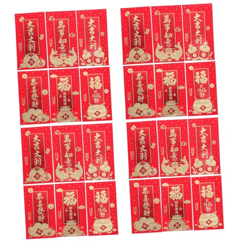 HOODANCOS Neujahr Rote Umschläge Karikatur Schlange Design Packung Glücksumschläge für Frühlingsfest für Geldgeschenke Familie und Freunde HOODANCOS Neujahr Rote Umschläge Karikatur Schlange Design Packung Glücksumschläge für Frühlingsfest für Geldgeschenke Familie und Freunde von HOODANCOS
