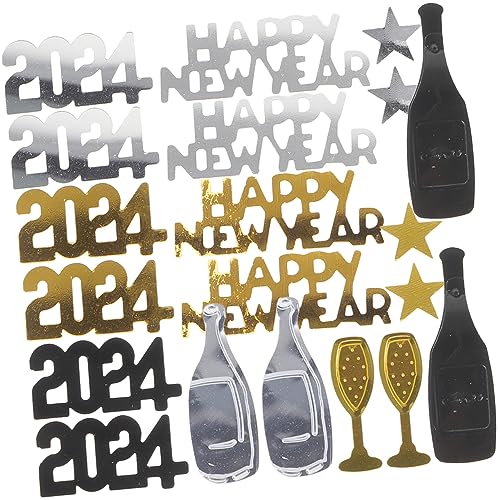 HOODANCOS Neujahrs Konfetti für Festlichkeiten Dekoration für Tisch Happy Year Design für Partys und Feiern Langlebige und Vielseitig Einsetzbar HOODANCOS Neujahrs Konfetti für Festlichkeiten Dekoration für Tisch Happy Year Design für Partys und Feiern Langlebige und Vielseitig Einsetzbar von HOODANCOS